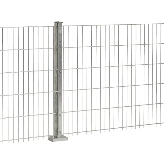 Doppelstabmattenzaun Goliath 8/6/8 mm - Ausführung: verzinkt, Höhe: 183 cm, Länge: 251 cm