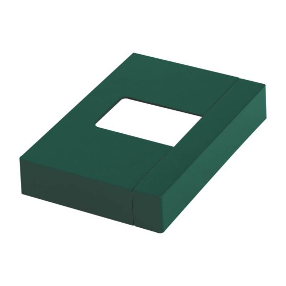 Abdeckung für Fußplatten in Aluminium - Farbe: grün