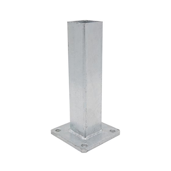 Fußplatte für Pfosten, verzinkt - Maße: 60 x 60 mm
