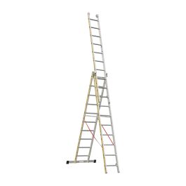 Euro-Light Mehrzweckleiter 3-tlg. Mod. 207 - Sprossenzahl: 3 x 10