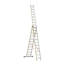 Euro-Light Mehrzweckleiter 3-tlg. Mod. 207 - Sprossenzahl: 3 x 11