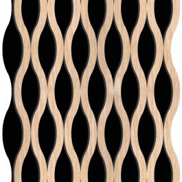 Akustikpaneele für Decke & Wand - Modell: Eiche hell - künstliches Holzfurnier, Maße: 2400 x 600 x 21 mm, Stück: 2, Packungsinhalt: ca. 2,88 m²