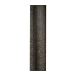 Akustikpaneele für Decke & Wand - Modell: Schwarz mit Dekor - künstliches Holzfurnier, Maße: 2400 x 600 x 21 mm, Stück: 2, Packungsinhalt: ca. 2,88 m²