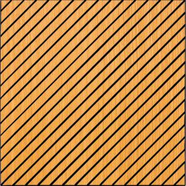 Akustikpaneele mit diagonalem Muster - Modell: Kirsche, Maße: 600 x 600 x 9,4 mm, Stück: 10, Packungsinhalt: ca. 3,6 m²