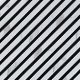 Akustikpaneele mit diagonalem Muster - Modell: Weißer Marmor PVC, Maße: 600 x 600 x 9,4 mm, Stück: 10, Packungsinhalt: ca. 3,6 m²