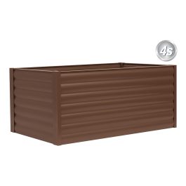 Alu Hochbeet Winchester - max. Abmessungen: 200 x 100 cm, Höhe: 86 cm, Farbe: braun