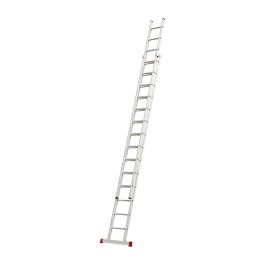 Alu Jubiläums-Schiebeleiter 2-teilig - Sprossenanzahl: 2 x 14, Arbeitshöhe max: ca. 7,68 m