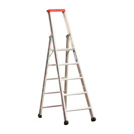 Euro-Profi Alu Stufenstehleiter Mod. S32577 - Stufenanzahl: 5, Länge: 1,90 m