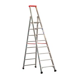 Euro-Profi Alu Stufenstehleiter Mod. S32577 - Stufenanzahl: 8, Länge: 2,65 m