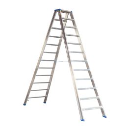 Alu-Stufen Stehleiter Mod. SL - Stufenanzahl: 12, Länge: 2,81 m