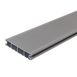 Terrassendielen Aluminium - Länge: 3000 mm, Querschnitt: 144 x 27 mm, Farbe: grau