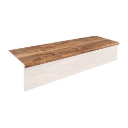 Stufenauflage Vinyl 1200 x 300 x 30 mm - Modell: OFFENBACH Walnuss Dekor