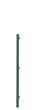 Zaunpfosten Mod. Dingo - Ø: 34 mm, für Zaunhöhe: 100 cm, Pfostenlänge: 119,50 cm, Ausführung: verzinkt, Anwendung: für Fußplatte & Erdspitze