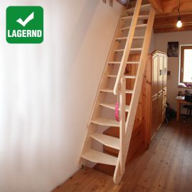 Bausatztreppe Gera - Holzart: Fichte, Höhe: 250 - 285 cm, Breite: 60 cm