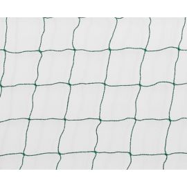 Ballfangnetz grün, 130 x 130 mm, Ø 3,5 mm aus PE, 4 seitig Seil