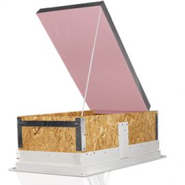 Isolationsoberdeckel Metall für Dachbodentreppen - 108 x 68 cm 