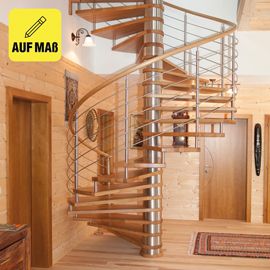 Spindeltreppe Nobile Holz