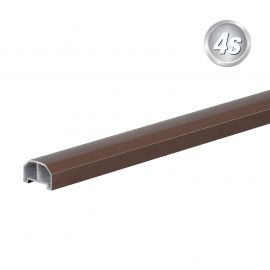 Handlauf für Alu-Geländer Bausatz - Farbe: schokobraun, Länge: 300 cm