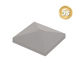 Alu Pfosten Abdeckkappe 60 x 60 mm - Farbe: dunkelgrau 5S, Form: Pyramide