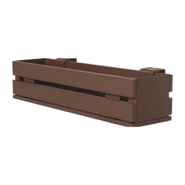 Aluminium Blumenkasten-Bausatz Mod. Dublin – Farbe: braun (RAL 8007), max. Breite: 100 cm