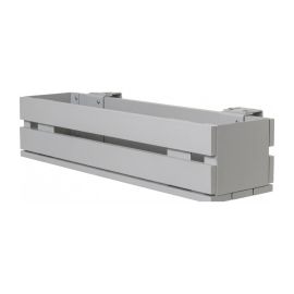 Aluminium Blumenkasten-Bausatz Mod. Dublin – Farbe: grau (RAL 7047), max. Breite: 100 cm