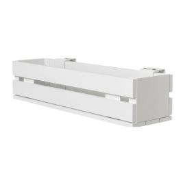 Aluminium Blumenkasten-Bausatz Mod. Dublin – Farbe: weiß (RAL 9016), max. Breite: 100 cm