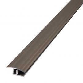 Übergangsprofil Aluminium  - Länge: 100 cm, Ausführung: Alu Edelstahloptik