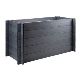WPC Hochbeet Tina - Farbe: dunkelgrau, Maße (L x B x H): 150 x 70 x 75 cm