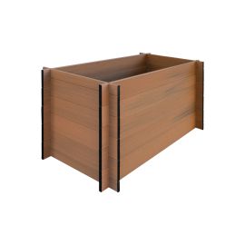 WPC Hochbeet Tina - Farbe: Holzoptik, Maße (L x B x H): 150 x 70 x 75 cm