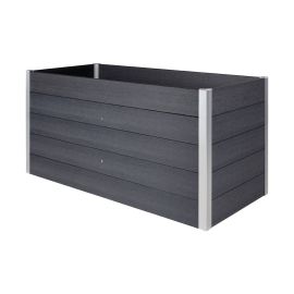 WPC Hochbeet Nina - Farbe: dunkelgrau, Maße (L x B x H): 160 x 70 x 75 cm