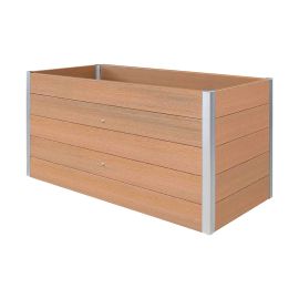 WPC Hochbeet Nina - Farbe: Holzoptik, Maße (L x B x H): 160 x 70 x 75 cm