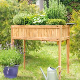 Holz Hochbeet Leonie - Höhe: 80 cm, Breite: 40 cm, Länge: 83 cm, Material: Lärche