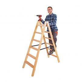 Holz Stufen Doppelleiter Mod. HST
