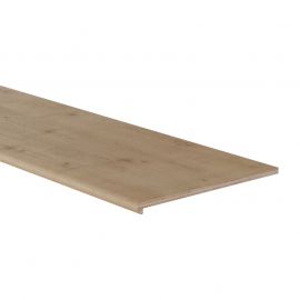 Design Stufenauflage mit Holzkern 1200 x 295 x 30 mm, 4 Stück  - Modell: BRUCKNER Eiche hell