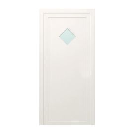 Kunststofftür Mod. Standard 2 - 1000 x 2100 mm (B x H), Anschlag: innen links - DIN links