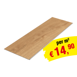 Laminatboden Clicksystem  - Modell: LENS Eiche Dekor, Abmessung: 1292 x 193 x 8 mm