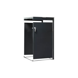 Mülltonnenbox Rosa 1-flügelig Erweiterung - Farbe: anthrazit, Breite: 64 cm, Höhe: 120 cm, Tiefe: 80 cm