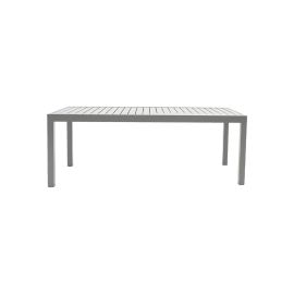 Esstisch Boston ausziehbar aus Aluminium - Farbe: graualuminium, Länge: 2000 / 2940 mm, Breite: 900 mm, Höhe: 750 mm