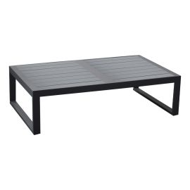 Kaffeetisch 2-Sitzer Lissabon aus Aluminium - Farbe: anthrazit, Maße: 1180  x 690 x 320 mm