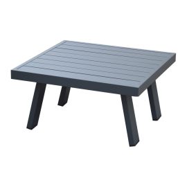 Kaffeetisch quadratisch Lissabon aus Aluminium - Farbe: anthrazit, Maße: 710  x 710 x 380 mm