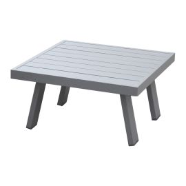 Kaffeetisch quadratisch Lissabon aus Aluminium - Farbe: graualuminium, Maße: 710  x 710 x 380 mm