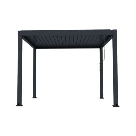 Aluminium Pergola MANUELL – Farbe: anthrazit, Montageart: freistehend, Breite: 3000 mm, Länge: 3000 mm, Höhe: 2500 mm