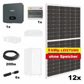 Photovoltaik POWER PLUS Komplettanlage - Gesamtleistung: 5 kWp, ohne Speicher