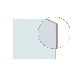 Verbundsicherheitsglas 2 x 6 mm - Ausführung: mit mattweißer Folie, Glasart: ESG, Hinweis: Preis/m²