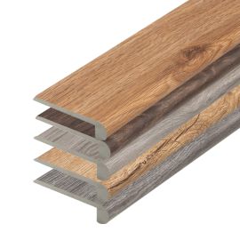 Stufenauflage Vollprofil für Click Vinyl, 2400 x 115 x 25 mm