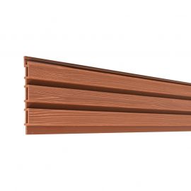 WPC Profil Stil - Farbe: braun, Länge: 200 cm, Höhe: 15 cm, Stärke: 2 cm