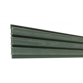 WPC Profil Stil - Farbe: waldgrün, Länge: 200 cm, Höhe: 15 cm, Stärke: 2 cm