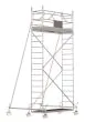 Alu-Fahrgerüst 2. Wahl, Breite: 0,80 m, Länge: 2,50 m - Arbeitsh.: 6,60 m
