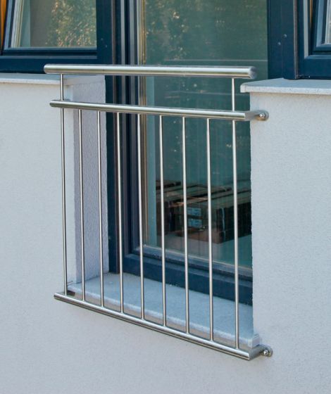 Französischer Balkon „Classic“ - Länge: 115 cm, Material: Edelstahl