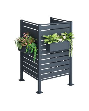 Mülltonnen Sichtschutz 3-seitig